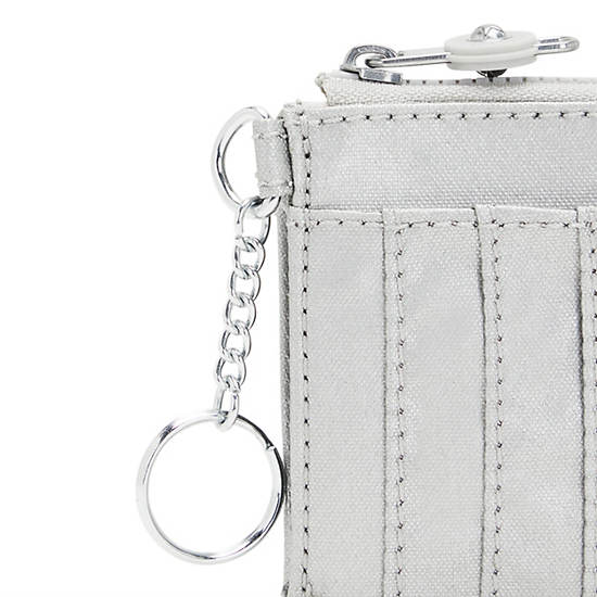 Kipling Dafni Metallic Wallet Portefeuille Zilver | België 1041VR